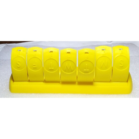 Bayer Aspirin Branded 7 Day Easy Open Pill Organizer with Braille - Picture 4 of 9